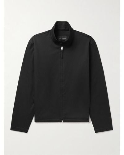 Club Monaco Stretch-cotton Twill Jacket - Black