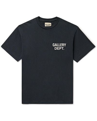 GALLERY DEPT. Logo-print Cotton-jersey T-shirt - Black