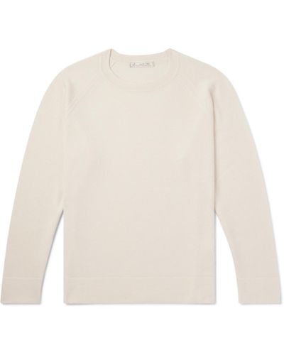 Umit Benan Zefira Cashmere And Silk-blend Sweater - White