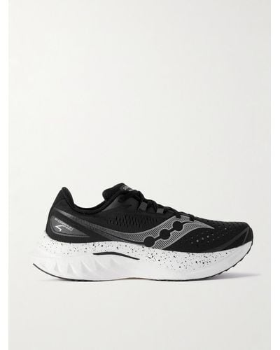 Saucony Endorphin Rubber-trimmed Mesh Trainers - White