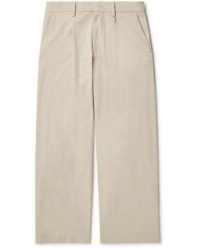 NN07 Kay 1809 Pleated Stretch-cotton Twill Pants - Natural