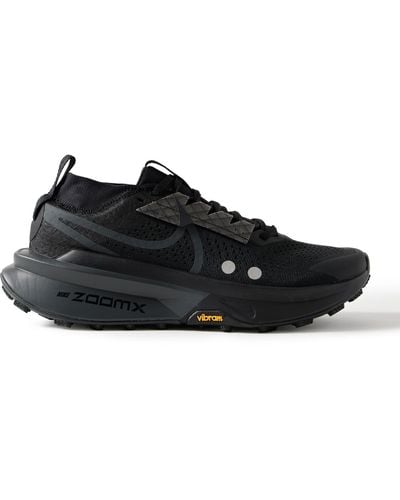 Nike Zegama 2 Stretch-jersey And Rubber-trimmed Mesh Trail Running Sneakers - Black