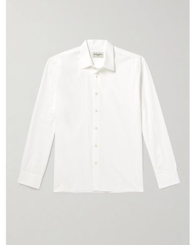 Officine Generale Gad Cotton-poplin Shirt - White