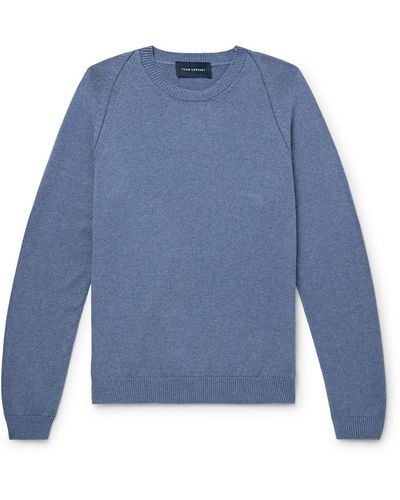Thom Sweeney Cotton Sweater - Blue