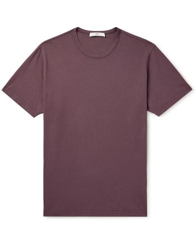 MR P. Garment-dyed Organic Cotton-jersey T-shirt - Purple