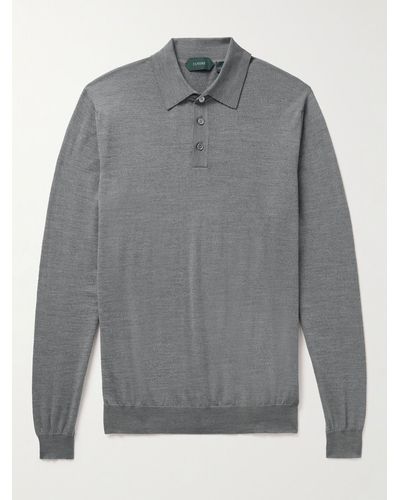 Incotex Slim-fit Flexwool Polo Shirt - Grey