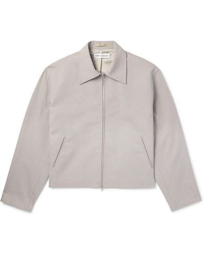 Our Legacy Mini Pinstriped Cotton-blend Jacket - Gray