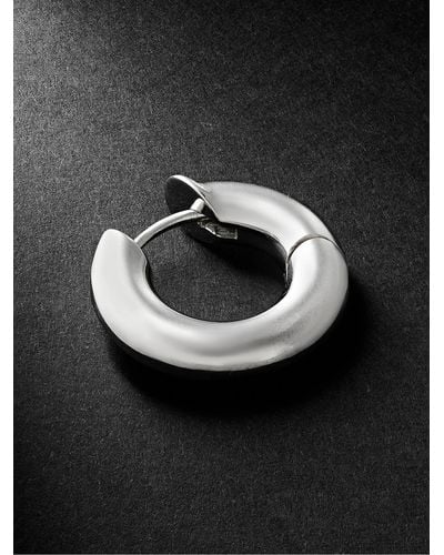 Spinelli Kilcollin Megahoop Silver Single Hoop Earring - Black