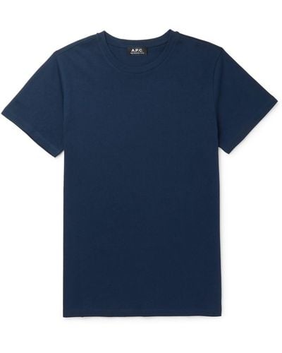 A.P.C. Jimmy Cotton-jersey T-shirt - Blue