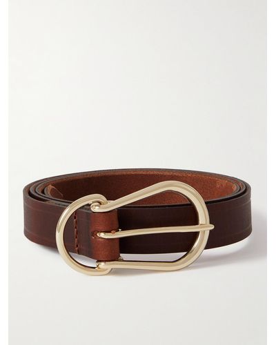 Bleu De Chauffe Cléo 2.2cm Leather Belt - Brown