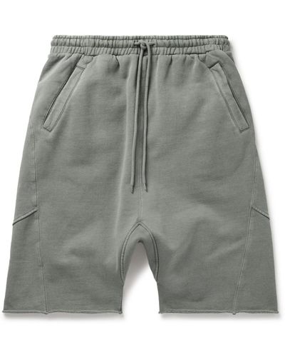 Entire studios Organic Cotton-jersey Drawstring Shorts - Gray