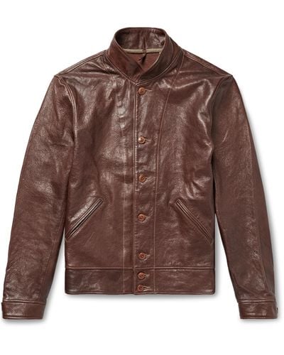 Levi's Menlo Leather Cossack Jacket - Brown