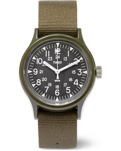 Timex Archive Camper Mk1 Resin And Grosgrain Watch - Green