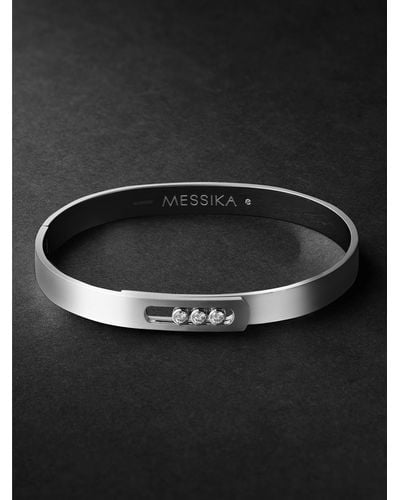 Messika Move Noa White Gold Diamond Bracelet - Black