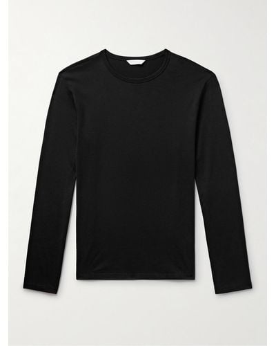 Club Monaco Cotton-jersey T-shirt - Black