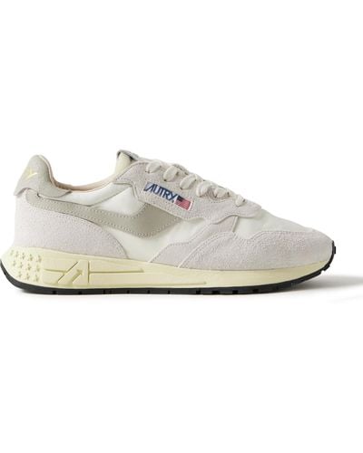 Autry Reelwind Low Suede And Shell Sneakers - White