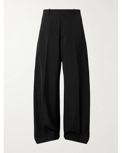 Acne Studios Wide-leg Woven Suit Trousers - Black