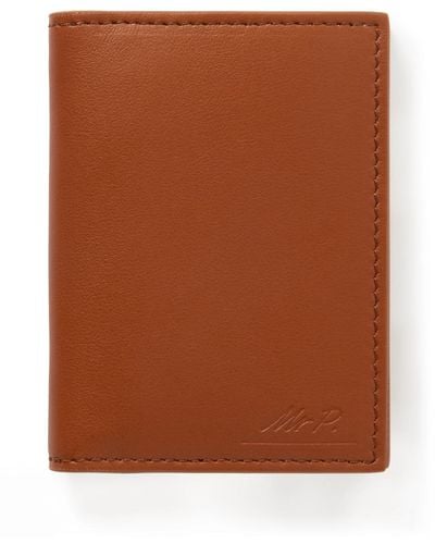 MR P. Harrison Full-grain Leather Cardholder - Brown