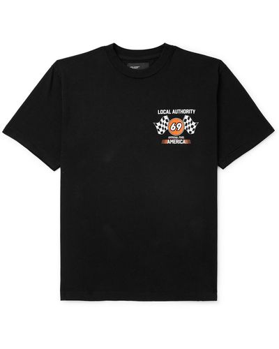 Local Authority Sex Drive Logo-print Cotton-jersey T-shirt - Black