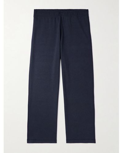 Our Legacy Roman Olympic Straight-leg Stretch-jersey Trousers - Blue