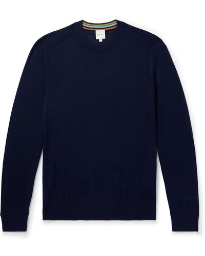Paul Smith Merino Wool Sweater - Blue