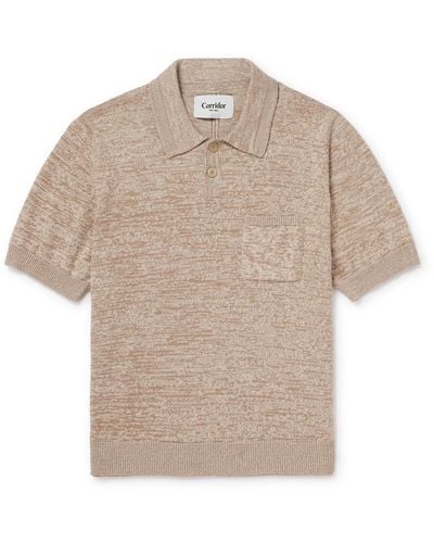Corridor NYC Pima Cotton Polo Shirt - Natural