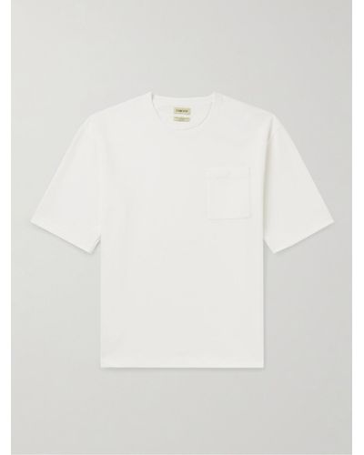 De Bonne Facture Cotton-jersey T-shirt - White