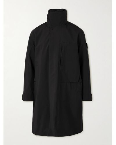 Stone Island Shadow Project Shell Hooded Coat - Black