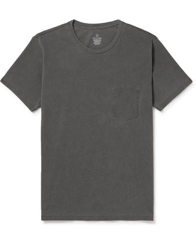 Save Khaki Garment-dyed Cotton-jersey T-shirt - Gray