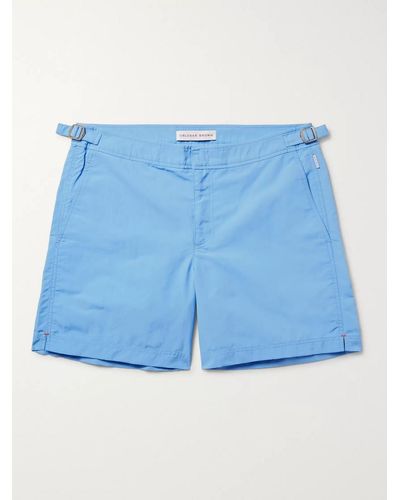 Orlebar Brown Shorts da mare lunghezza media Bulldog - Blu