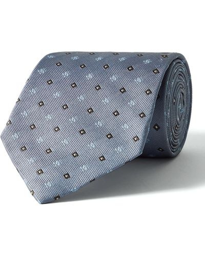 Turnbull & Asser 9.5cm Silk-jacquard Tie - Blue