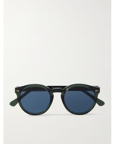 Ahlem St Germain Round-frame Acetate Sunglasses - Blue