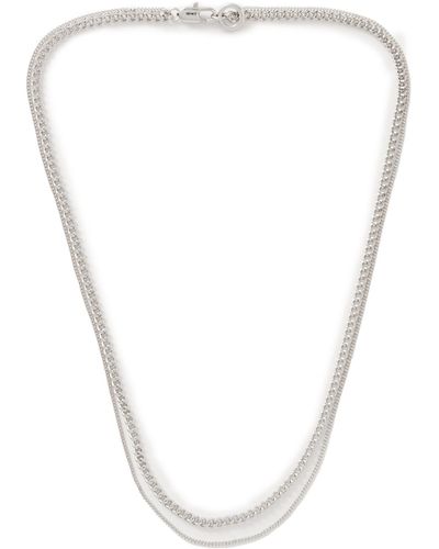A.P.C. Silver-tone Necklace - White