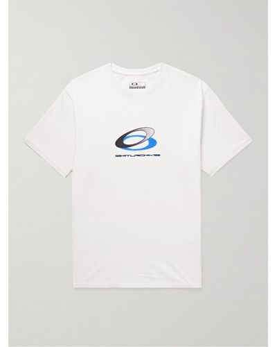 Saturdays NYC Oakley Logo-print Cotton-jersey T-shirt - White