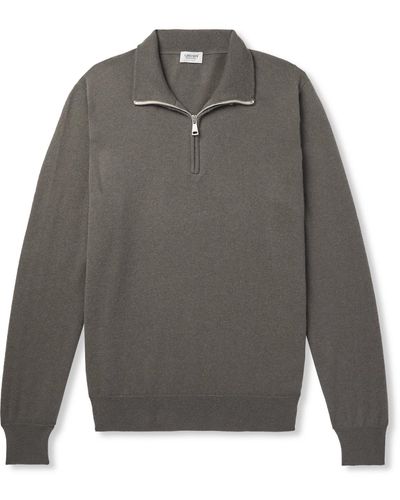 Ghiaia Cashmere Half-zip Sweater - Gray