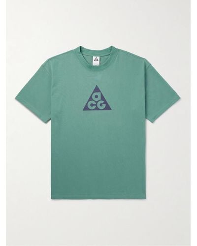 Nike T-shirt in jersey con logo ACG - Verde