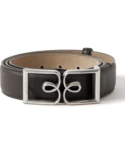 Berluti B Volute Echo 3.5cm Full-grain Venezia Leather Belt - Black