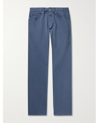 Peter Millar Pantaloni in rasatello di misto modal e cotone stretch Ultimate - Blu