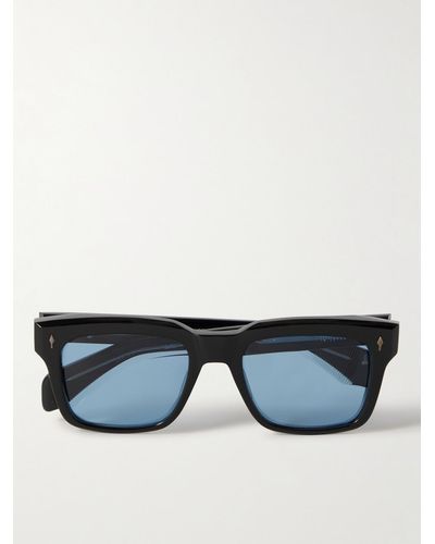 Jacques Marie Mage Torino Square-frame Acetate Sunglasses - Black