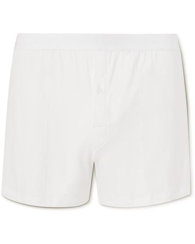 CDLP Stretch-tm Lyocell Boxer Shorts - White
