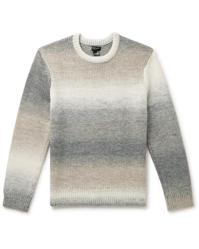 Club Monaco Dégradé Knitted Sweater - Gray