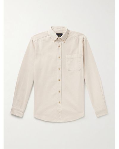 Portuguese Flannel Lobo Cotton-corduory Shirt - Natural