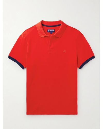 Vilebrequin Palatin Logo-embroidered Cotton-piqué Polo Shirt