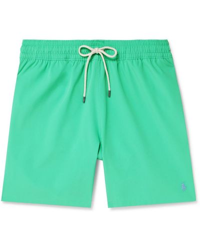 Polo Ralph Lauren Traveler Straight-leg Mid-length Swim Shorts - Green