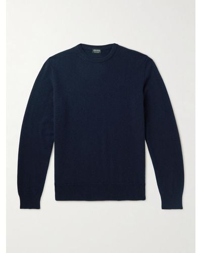 Zegna Oasi Cashmere Sweater - Blue