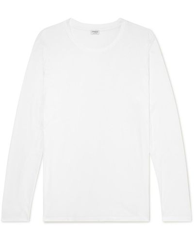 Zimmerli of Switzerland Sea Island Cotton-jersey T-shirt - White