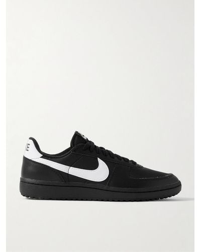 Nike Field General 82 Shell And Leather Trainers - Black