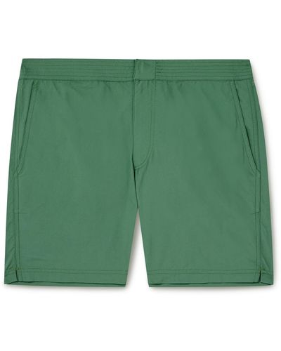 Sid Mashburn Straight-leg Mid-length Swim Shorts - Green