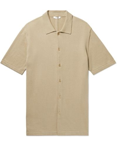The Row Mael Oversized Cotton Shirt - Natural