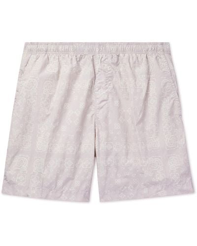 C.P. Company Straight-leg Mid-length Bandana-print Swim Shorts - White